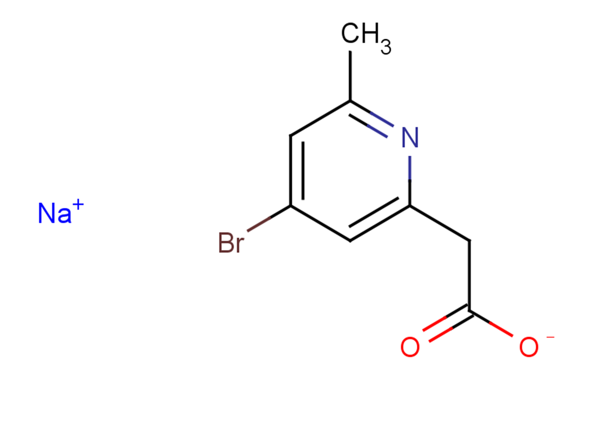 sodium 2-(4-bromo-6-methylpyridin-2-yl)acetate
