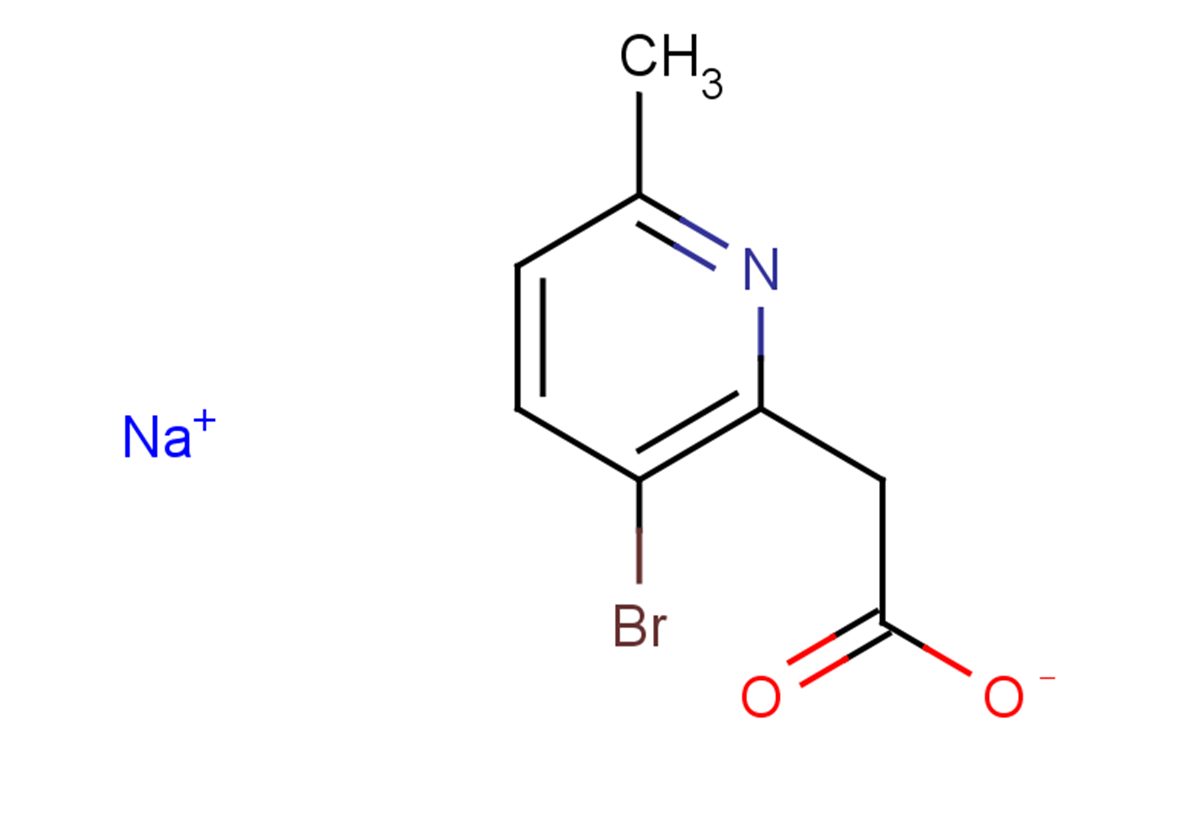 sodium 2-(3-bromo-6-methylpyridin-2-yl)acetate