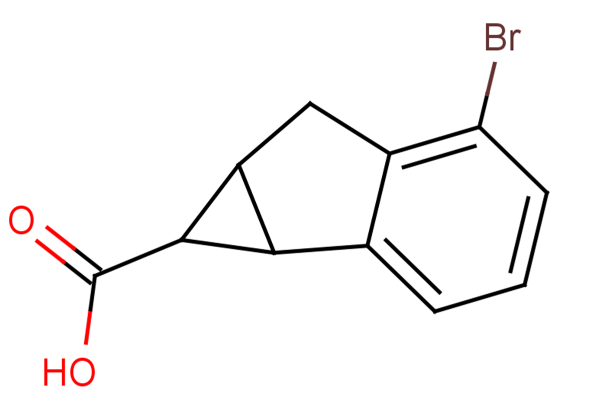 3-bromo-1H,1aH,2H,6bH-cyclopropa[a]indene-1-carboxylic acid