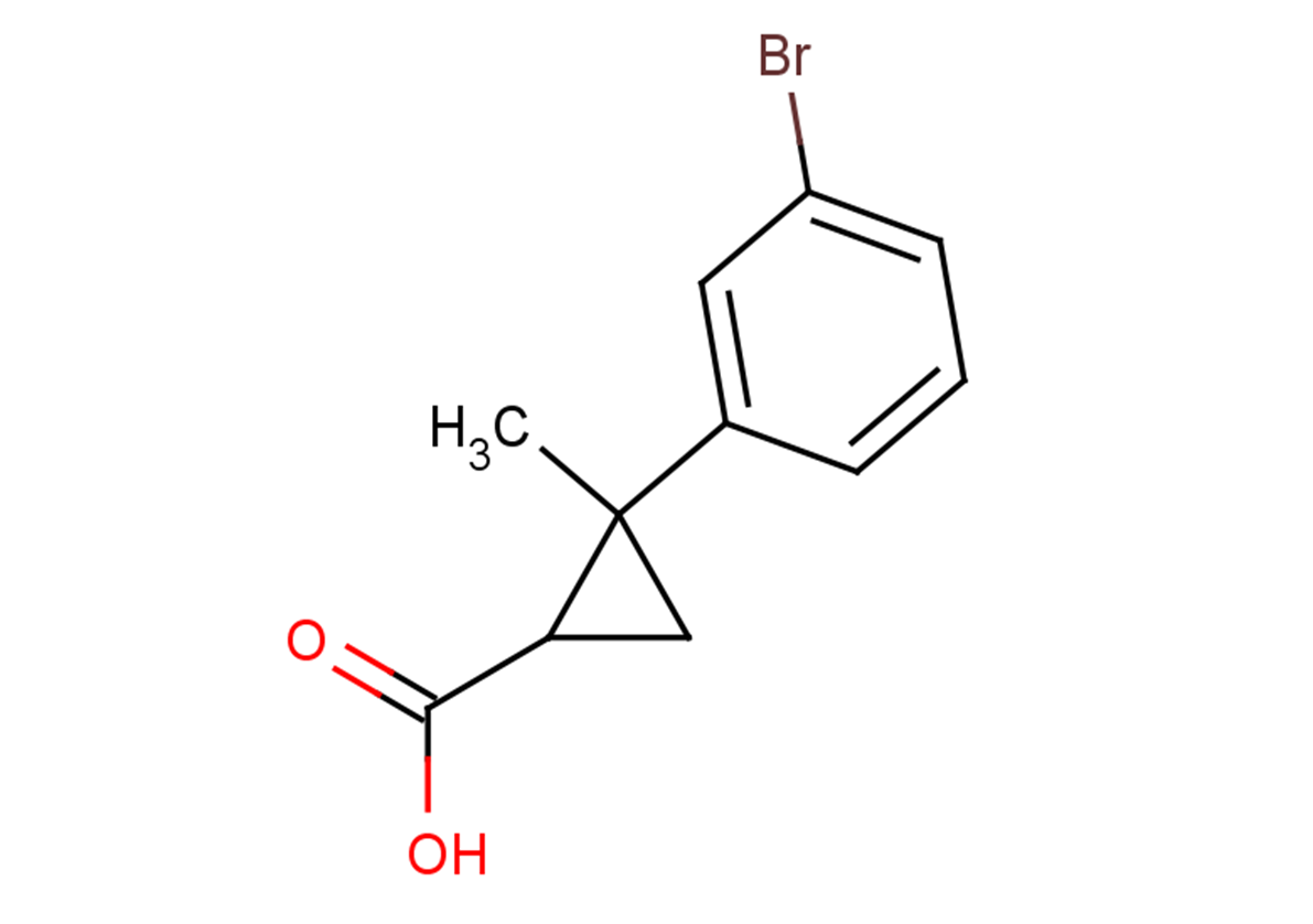 2-(3-bromophenyl)-2-methylcyclopropane-1-carboxylic acid