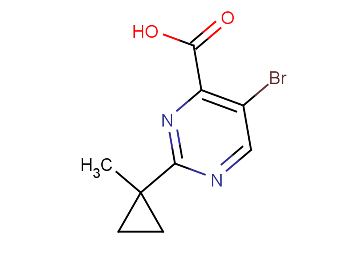 5-bromo-2-(1-methylcyclopropyl)pyrimidine-4-carboxylic acid