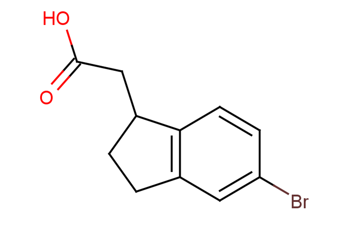 2-(5-bromo-2,3-dihydro-1H-inden-1-yl)acetic acid