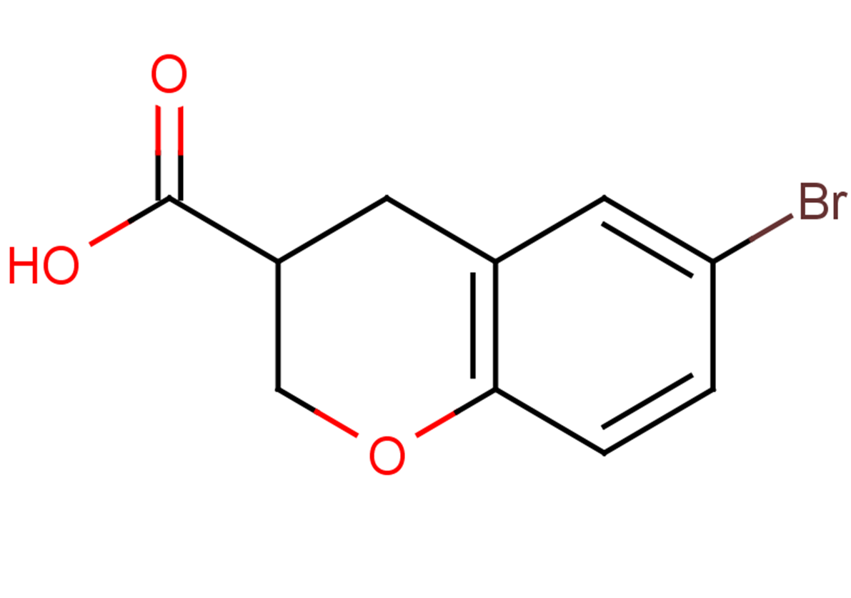 6-bromo-3,4-dihydro-2H-1-benzopyran-3-carboxylic acid