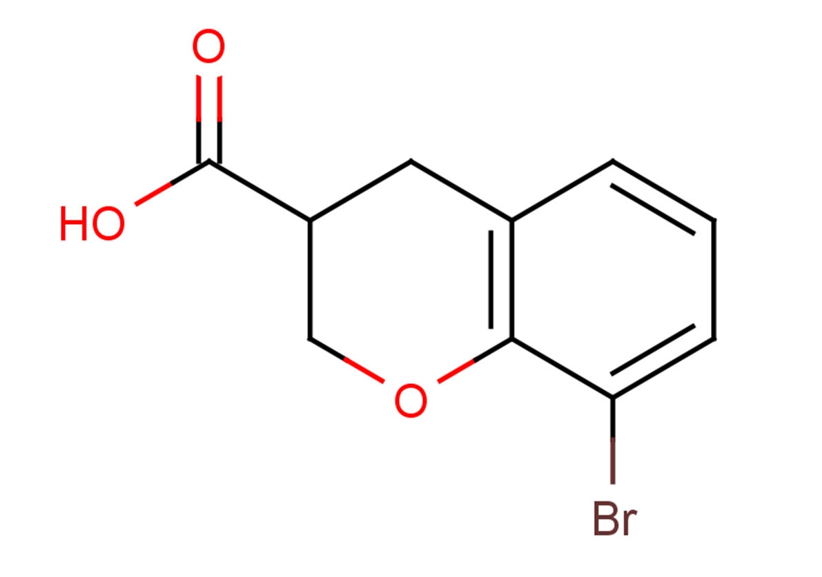 8-bromo-3,4-dihydro-2H-1-benzopyran-3-carboxylic acid