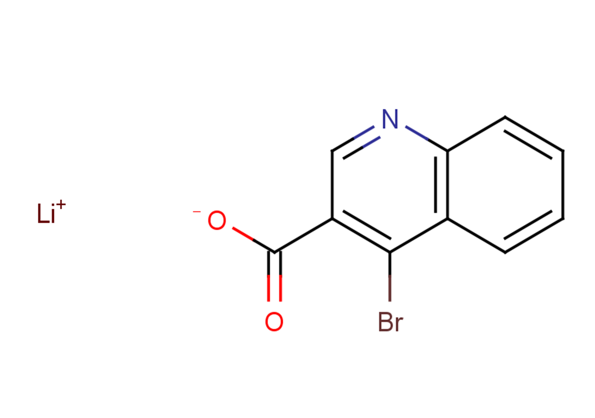 lithium(1+) ion 4-bromoquinoline-3-carboxylate