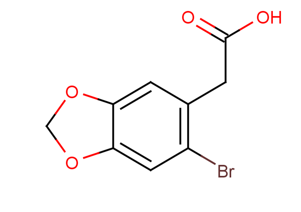 2-(6-bromo-2H-1,3-benzodioxol-5-yl)acetic acid
