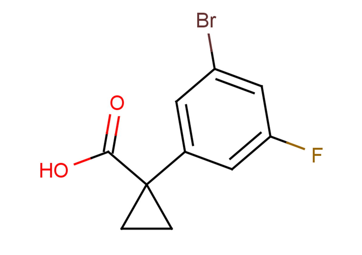 1-(3-bromo-5-fluorophenyl)cyclopropane-1-carboxylic acid