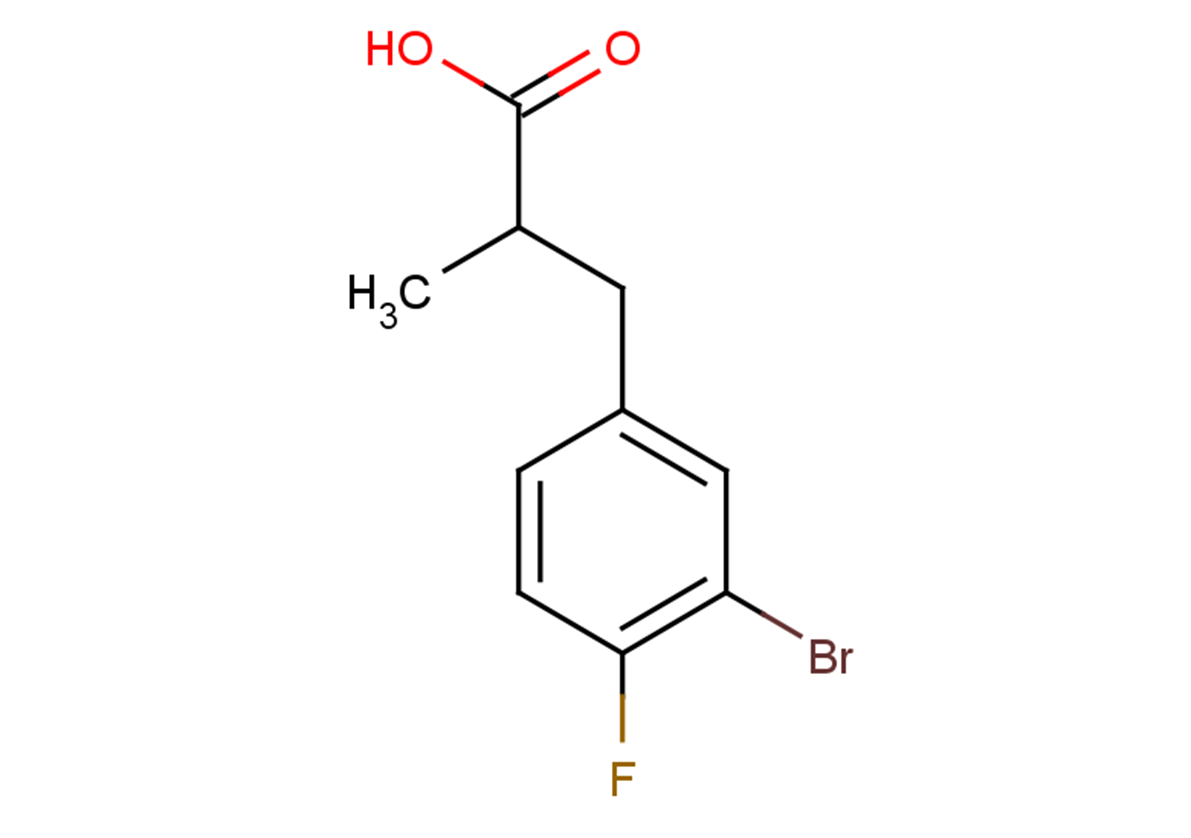 3-(3-bromo-4-fluorophenyl)-2-methylpropanoic acid