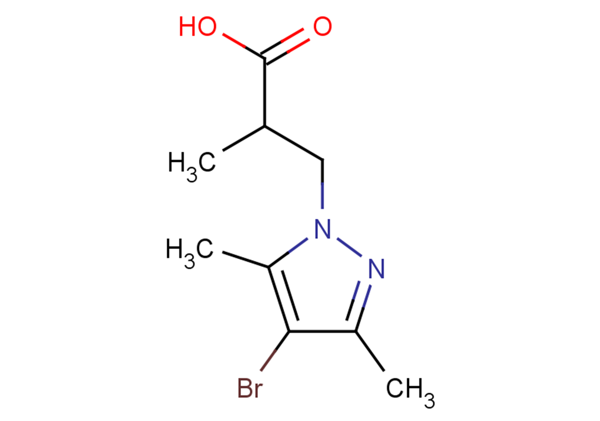 3-(4-bromo-3,5-dimethyl-1H-pyrazol-1-yl)-2-methylpropanoic acid