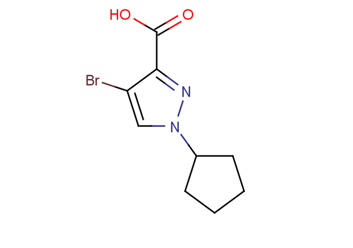 4-bromo-1-cyclopentyl-1H-pyrazole-3-carboxylic acid