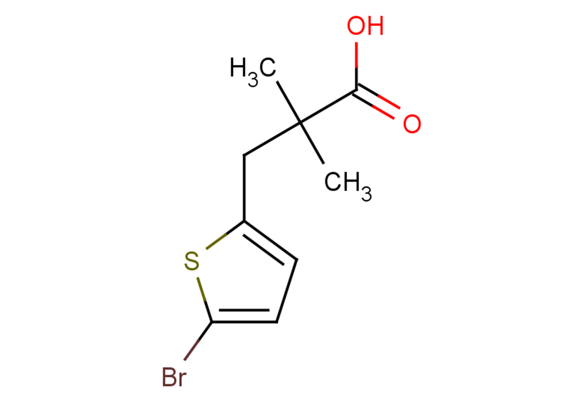 3-(5-bromothiophen-2-yl)-2,2-dimethylpropanoic acid