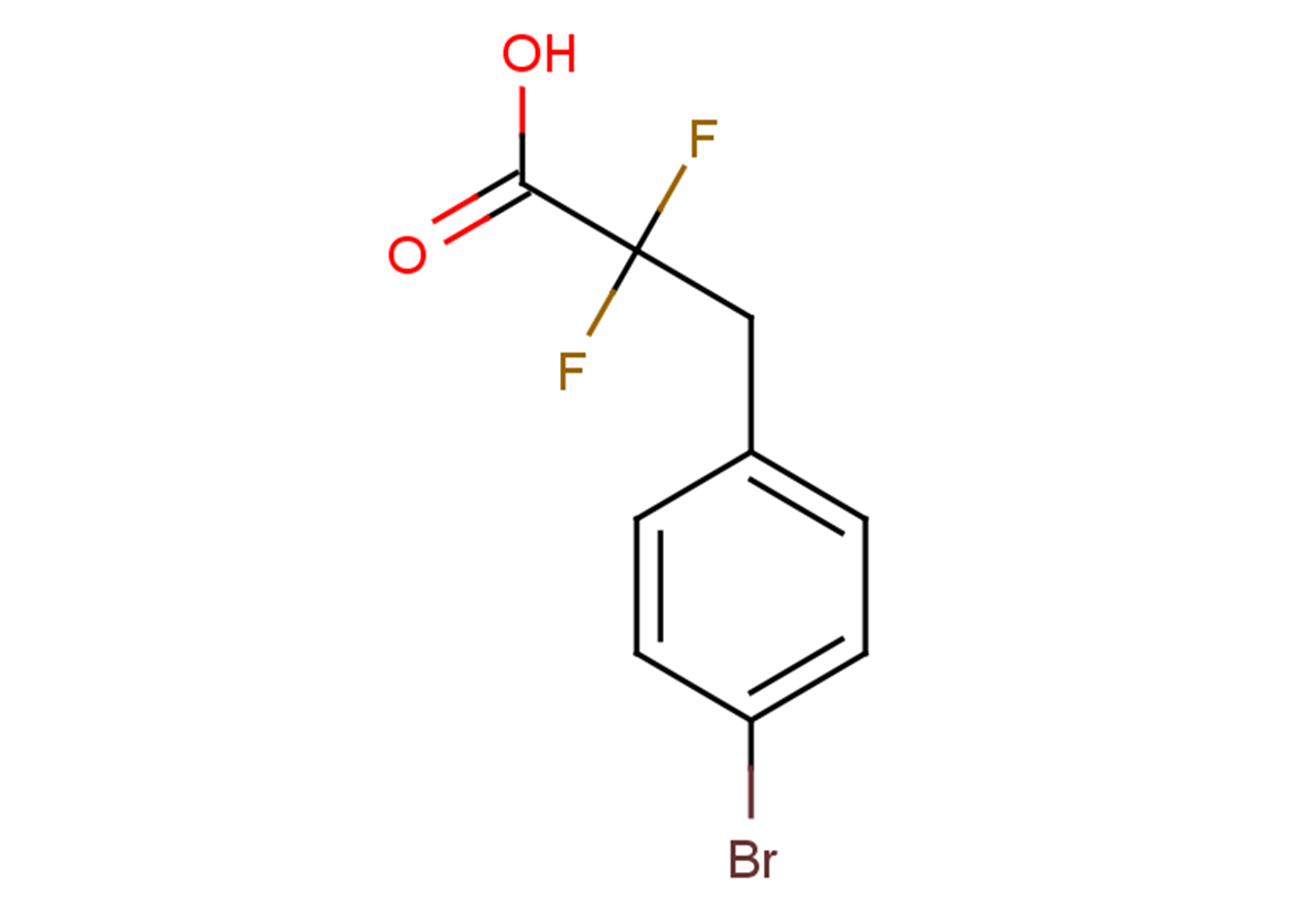 3-(4-bromophenyl)-2,2-difluoropropanoic acid