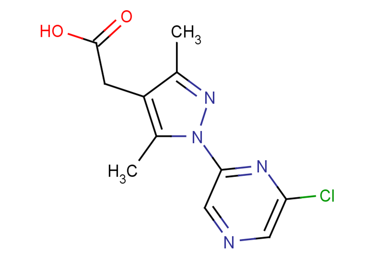 2-[1-(6-chloropyrazin-2-yl)-3,5-dimethyl-1H-pyrazol-4-yl]acetic acid