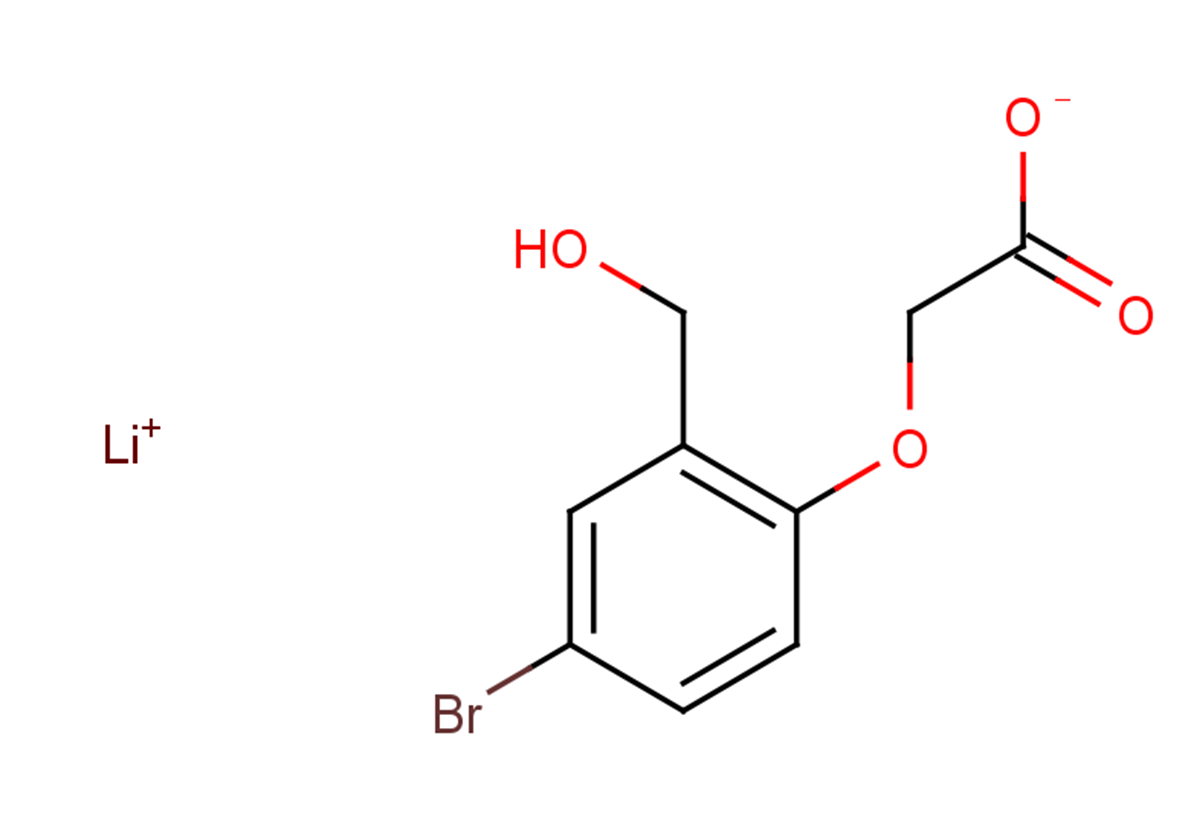lithium(1+) ion 2-[4-bromo-2-(hydroxymethyl)phenoxy]acetate