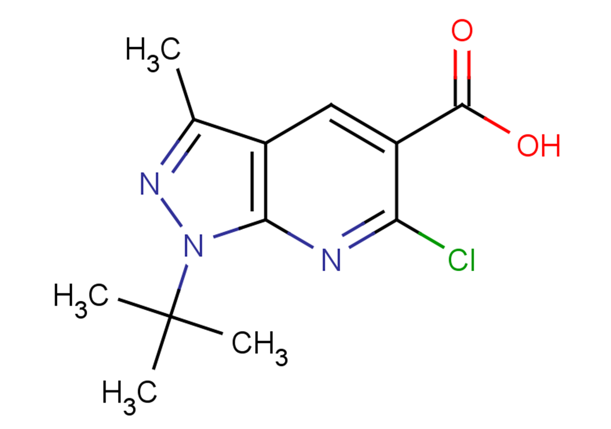 1-tert-butyl-6-chloro-3-methyl-1H-pyrazolo[3,4-b]pyridine-5-carboxylic acid