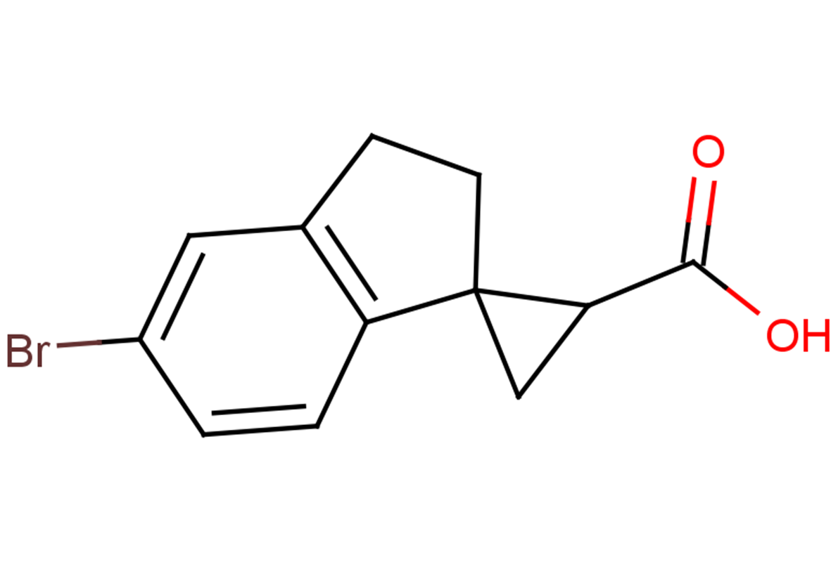 5'-bromo-2',3'-dihydrospiro[cyclopropane-1,1'-indene]-3-carboxylic acid