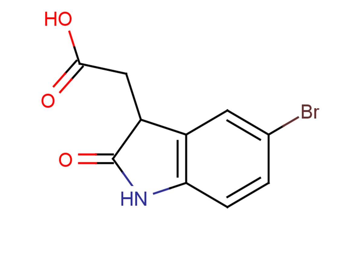 2-(5-bromo-2-oxo-2,3-dihydro-1H-indol-3-yl)acetic acid