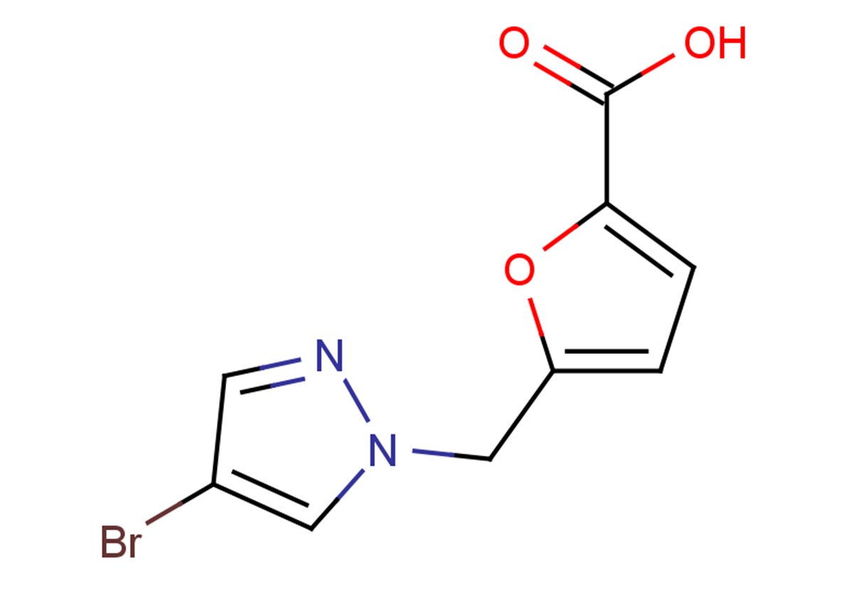 5-[(4-bromo-1H-pyrazol-1-yl)methyl]furan-2-carboxylic acid