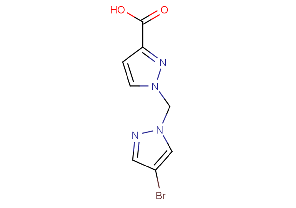 1-[(4-bromo-1H-pyrazol-1-yl)methyl]-1H-pyrazole-3-carboxylic acid