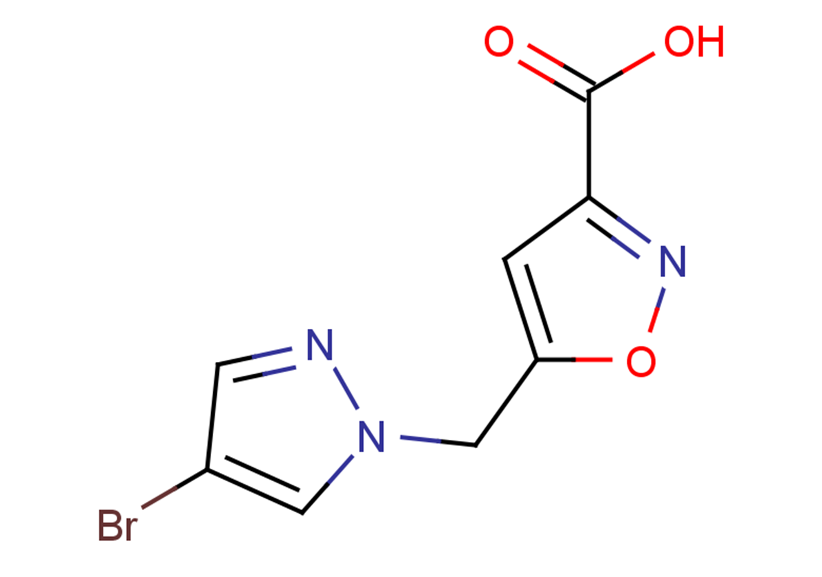 5-[(4-bromo-1H-pyrazol-1-yl)methyl]-1,2-oxazole-3-carboxylic acid