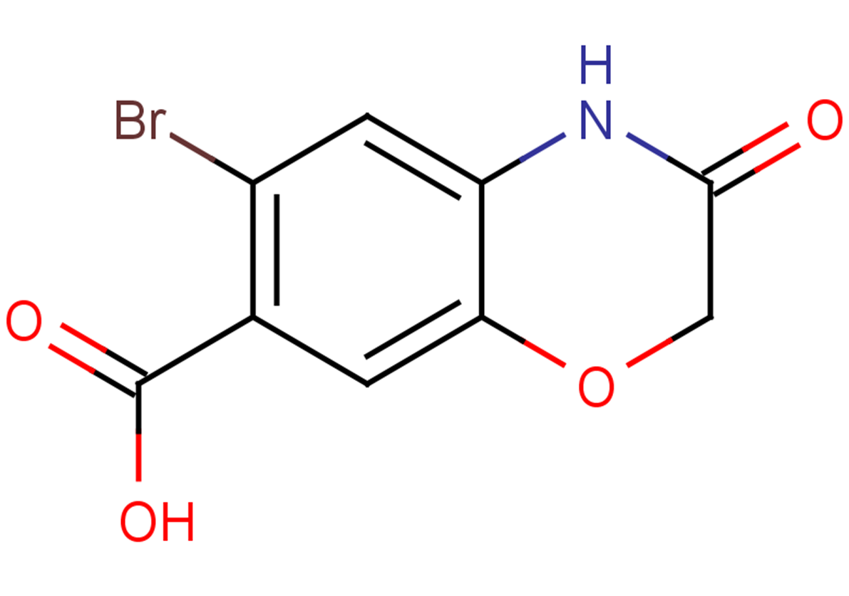 6-bromo-3-oxo-3,4-dihydro-2H-1,4-benzoxazine-7-carboxylic acid