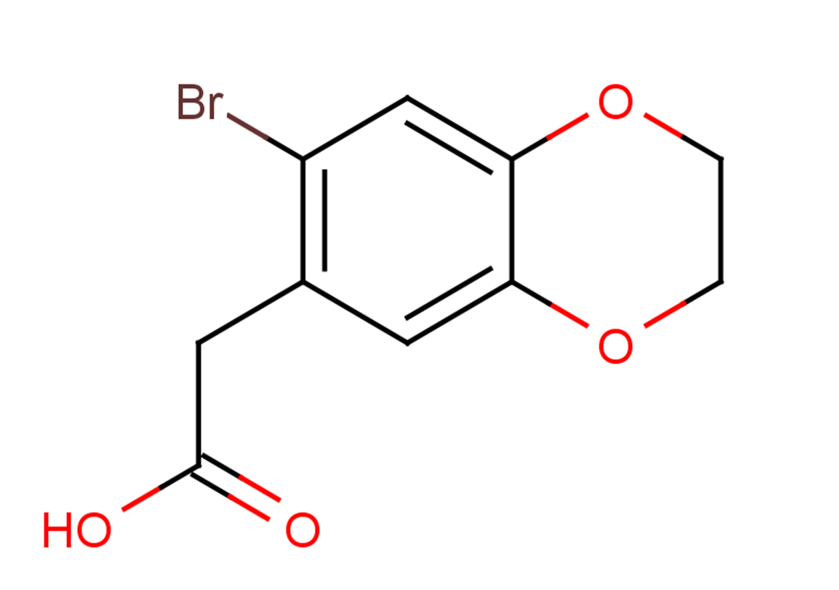 2-(7-bromo-2,3-dihydro-1,4-benzodioxin-6-yl)acetic acid