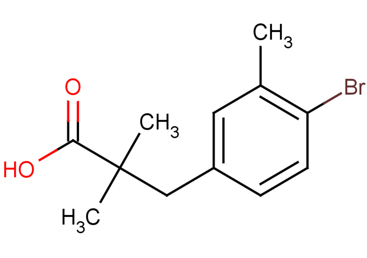 3-(4-bromo-3-methylphenyl)-2,2-dimethylpropanoic acid