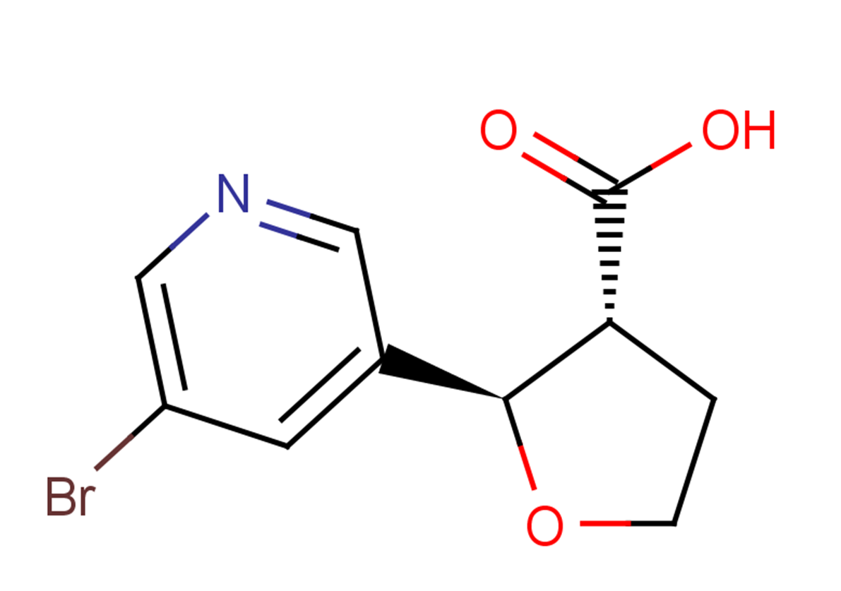 (2R,3R)-2-(5-bromopyridin-3-yl)oxolane-3-carboxylic acid