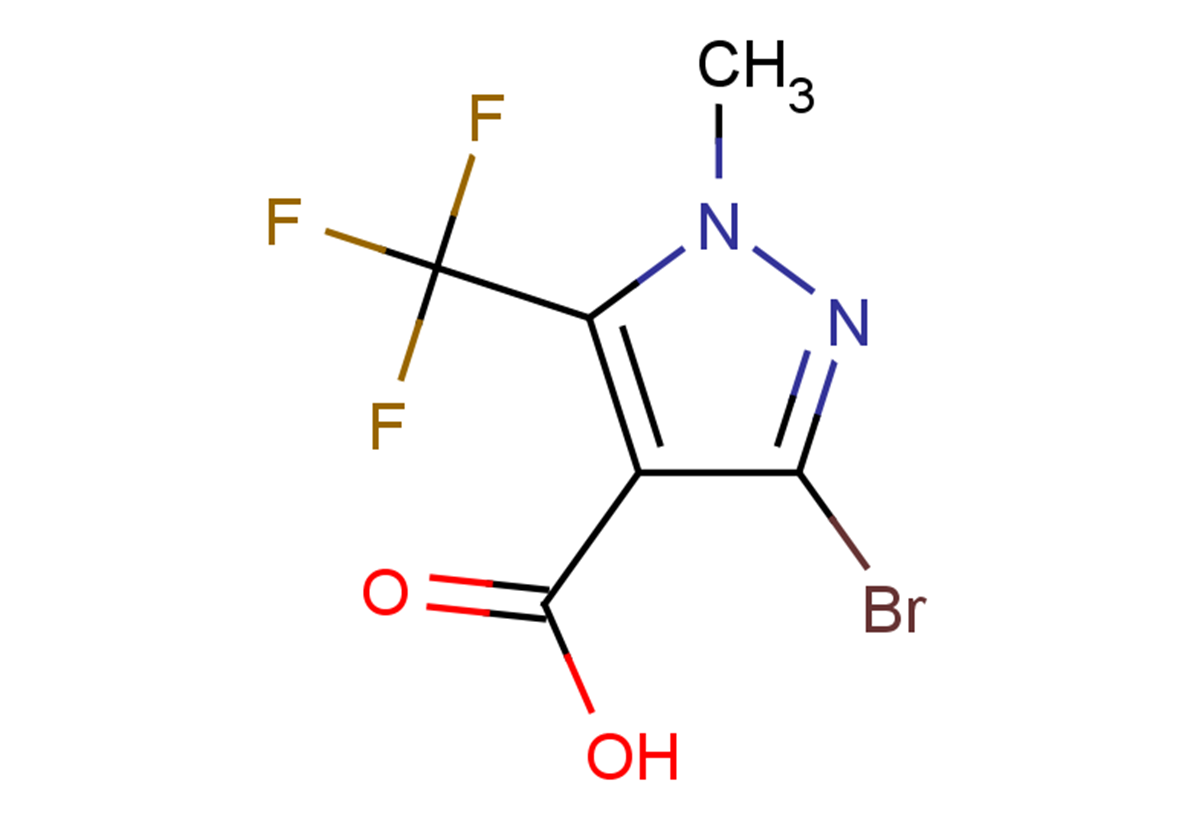 3-bromo-1-methyl-5-(trifluoromethyl)-1H-pyrazole-4-carboxylic acid