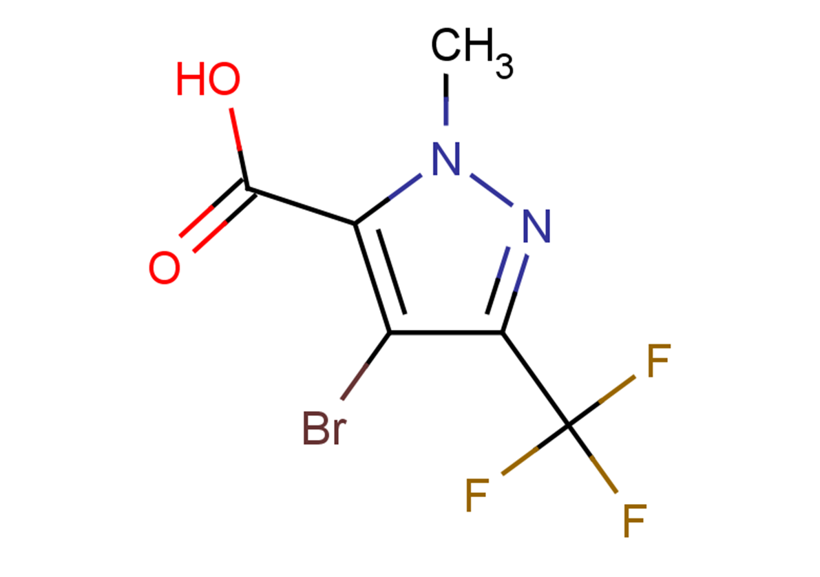 4-bromo-1-methyl-3-(trifluoromethyl)-1H-pyrazole-5-carboxylic acid