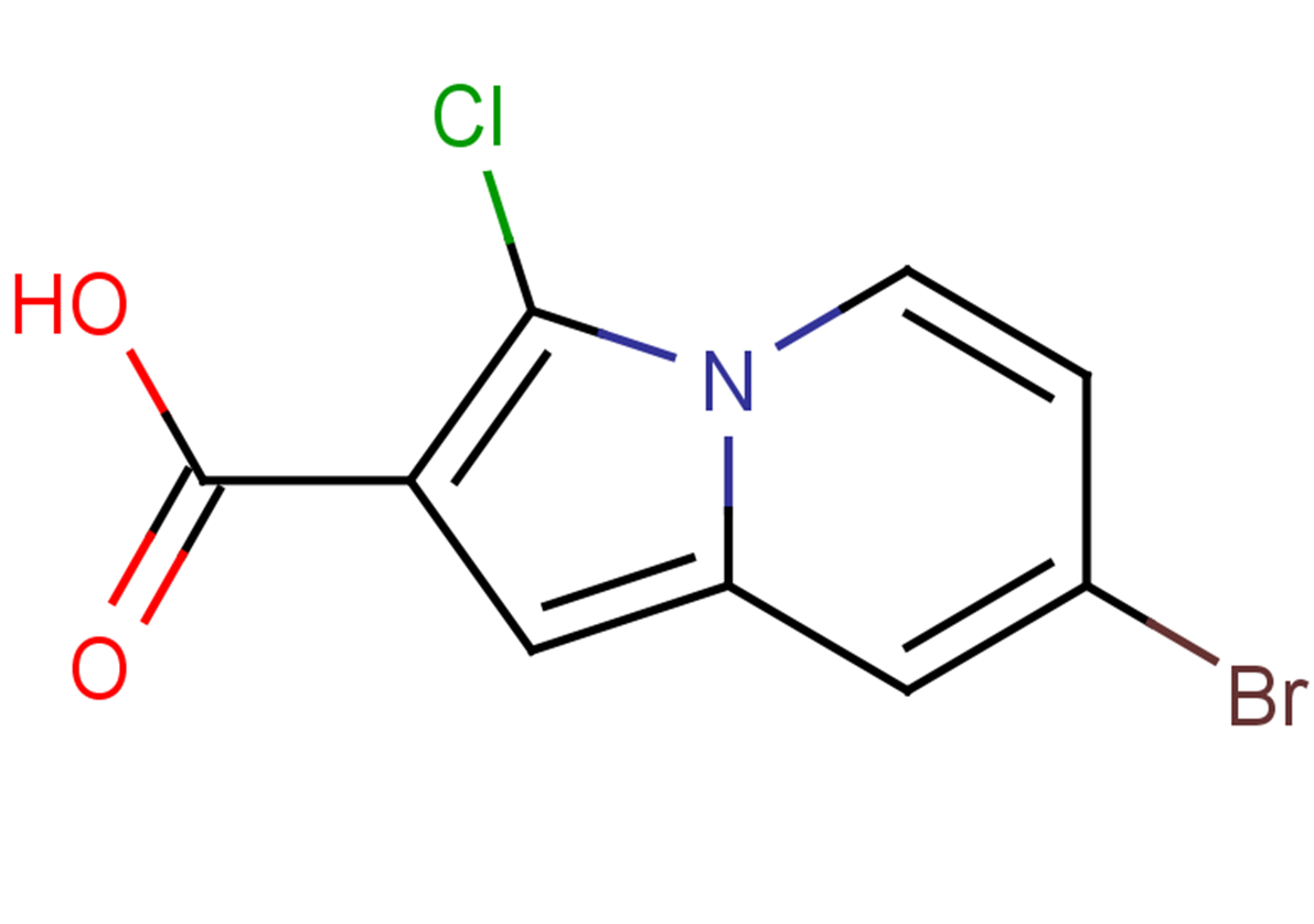 7-bromo-3-chloroindolizine-2-carboxylic acid