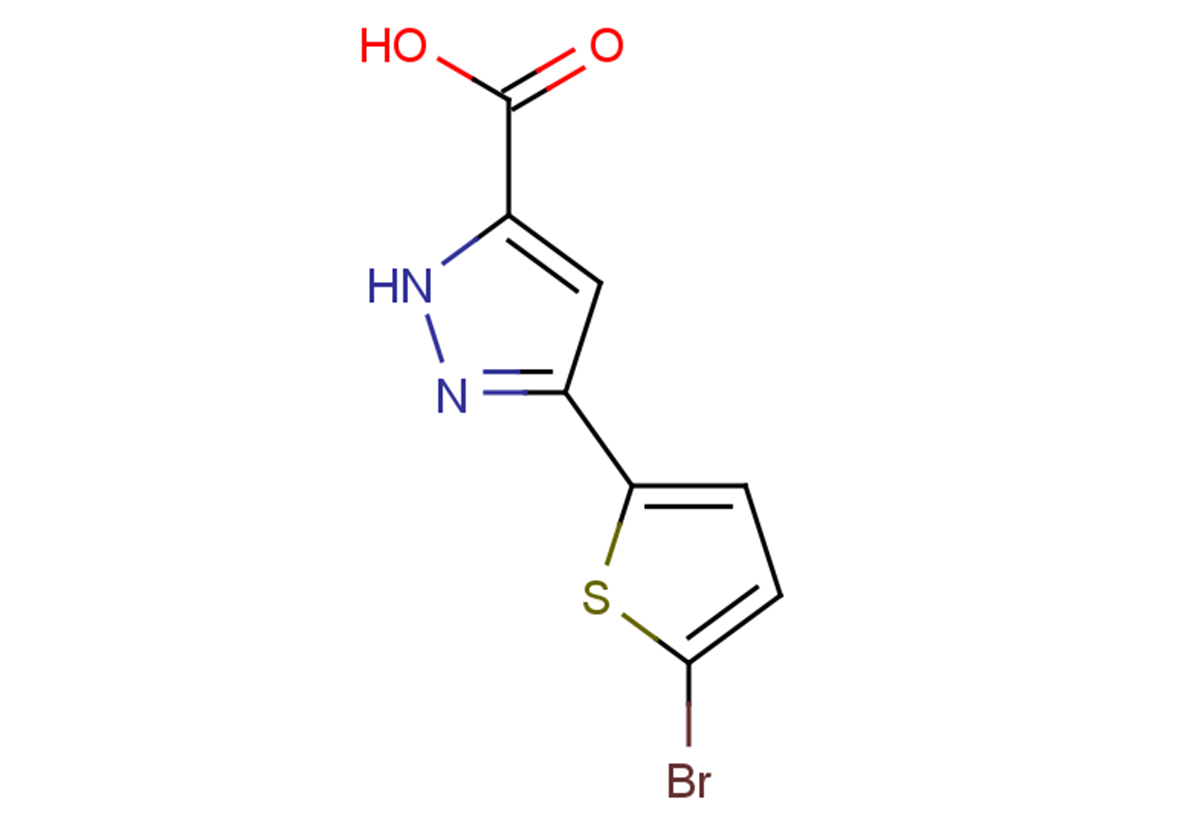 3-(5-bromothiophen-2-yl)-1H-pyrazole-5-carboxylic acid