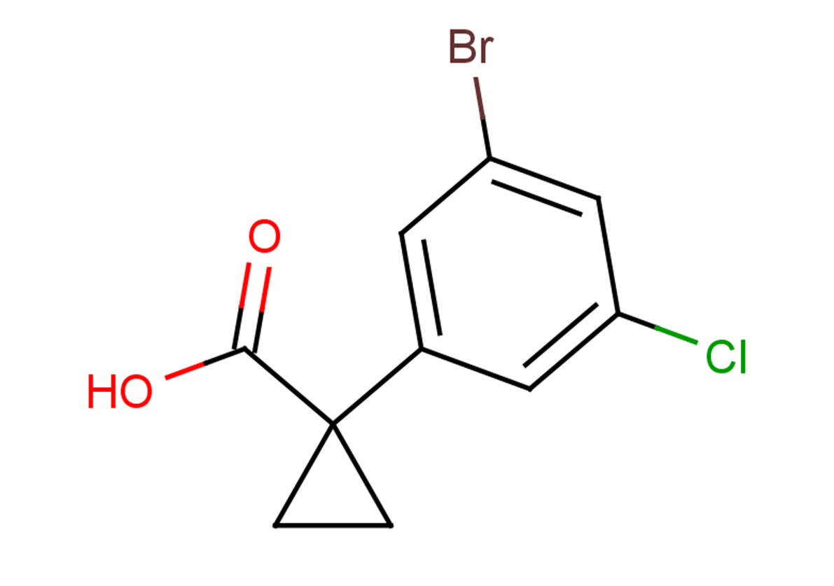 1-(3-bromo-5-chlorophenyl)cyclopropane-1-carboxylic acid