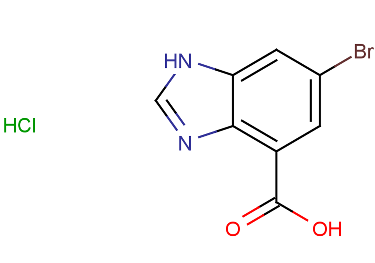 6-bromo-1H-1,3-benzodiazole-4-carboxylic acid hydrochloride