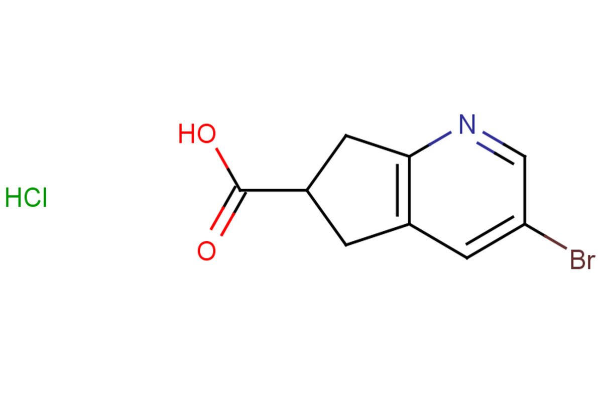 3-bromo-5H,6H,7H-cyclopenta[b]pyridine-6-carboxylic acid hydrochloride