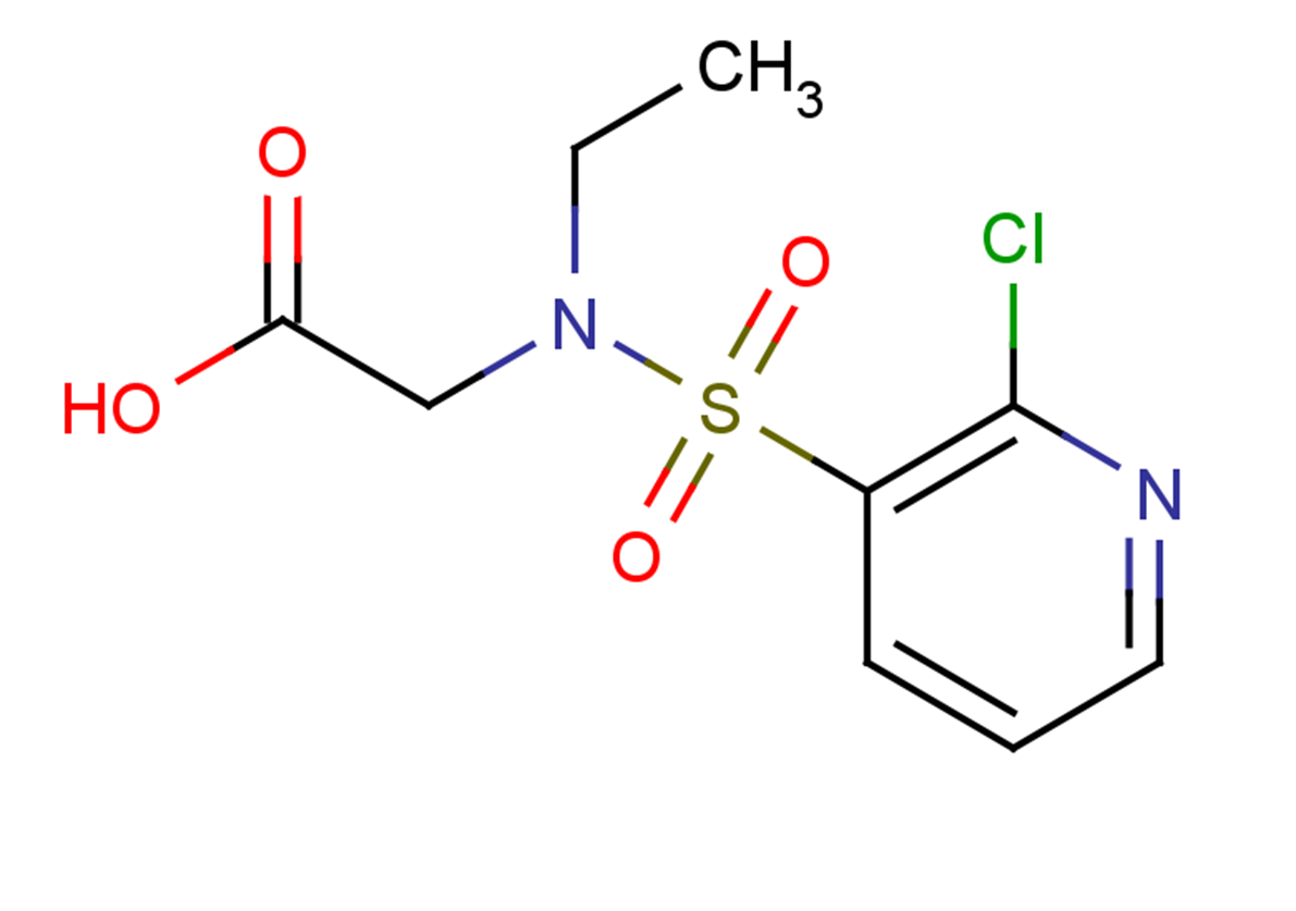 2-(N-ethyl2-chloropyridine-3-sulfonamido)acetic acid