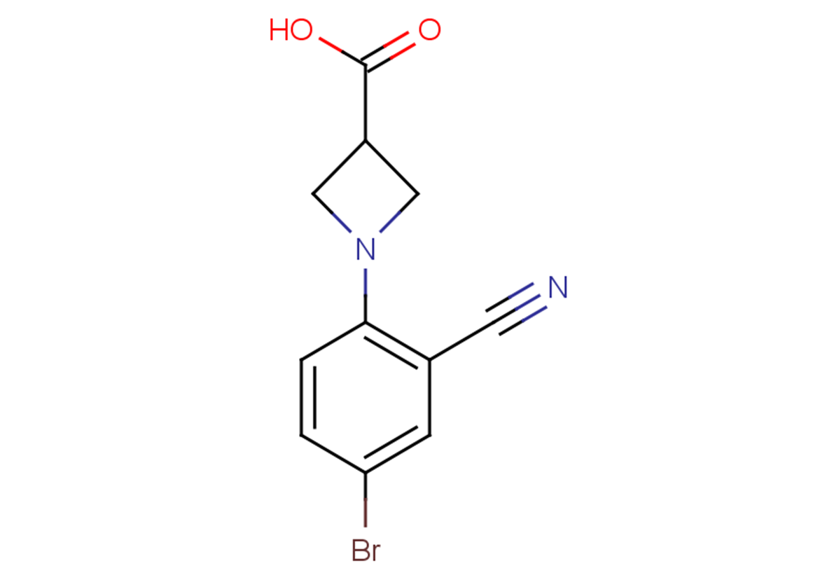 1-(4-bromo-2-cyanophenyl)azetidine-3-carboxylic acid