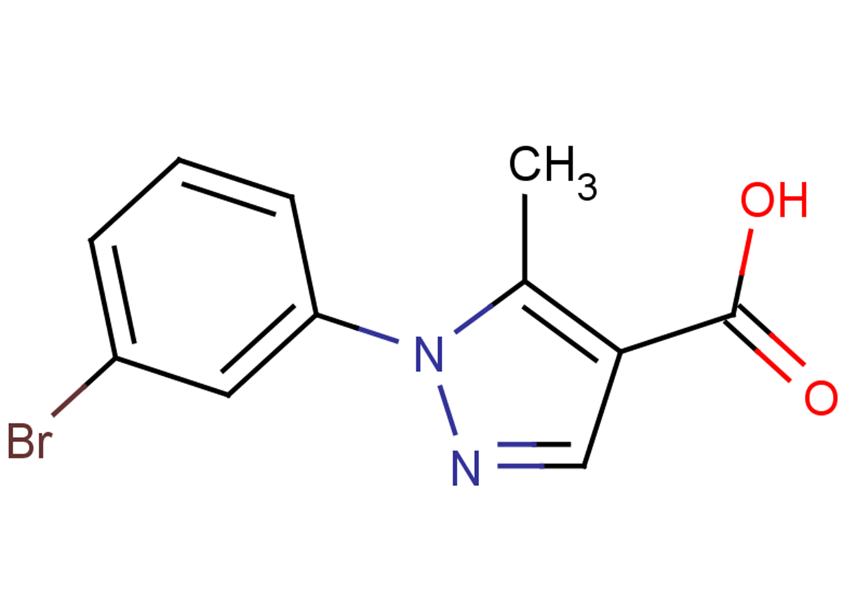 1-(3-bromophenyl)-5-methyl-1H-pyrazole-4-carboxylic acid