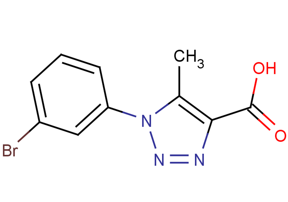 1-(3-bromophenyl)-5-methyl-1H-1,2,3-triazole-4-carboxylic acid