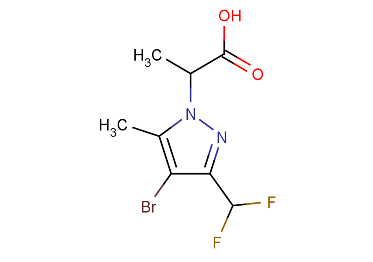 2-[4-bromo-3-(difluoromethyl)-5-methyl-1H-pyrazol-1-yl]propanoic acid
