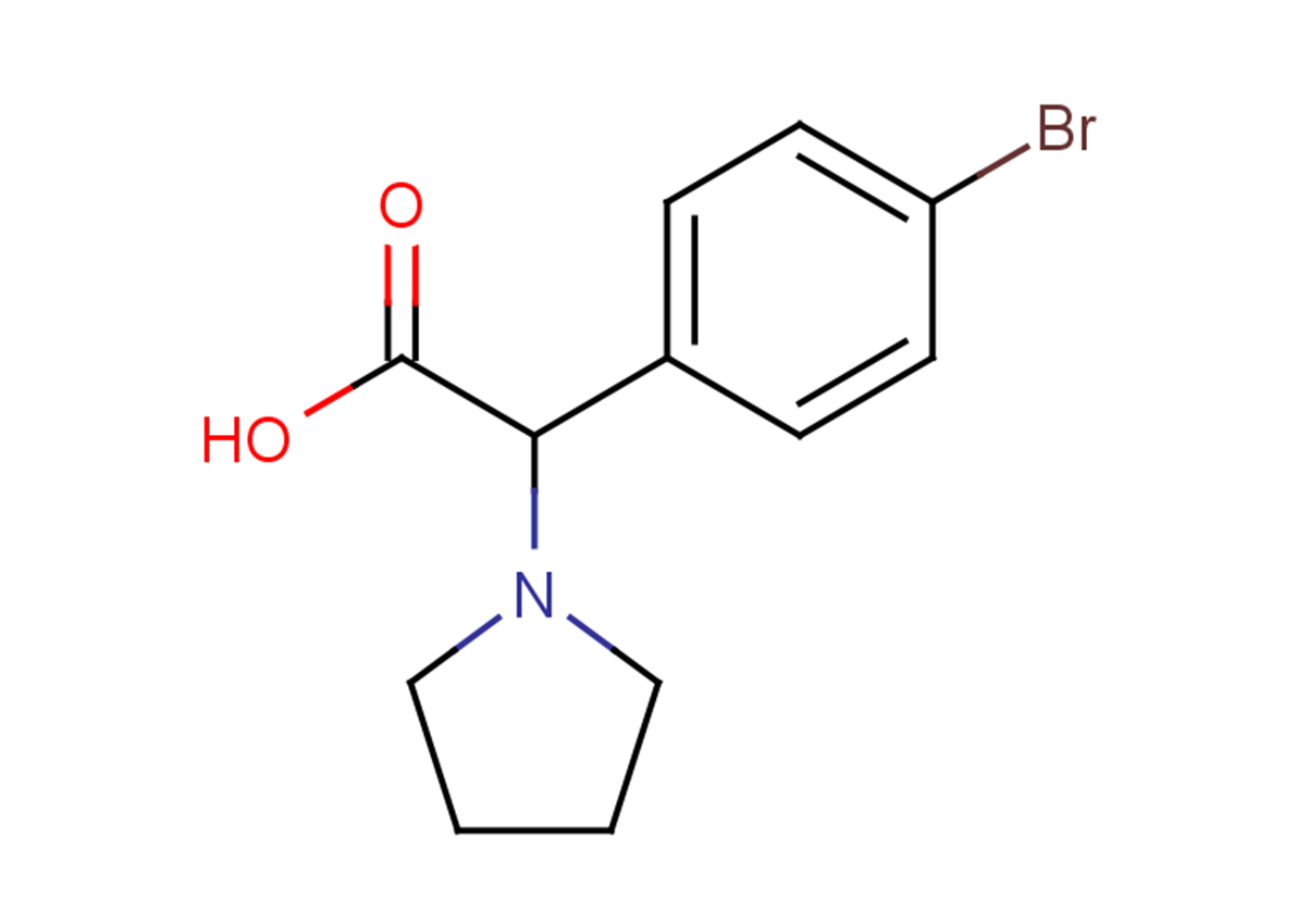 2-(4-bromophenyl)-2-(pyrrolidin-1-yl)acetic acid