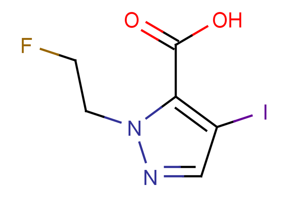 1-(2-fluoroethyl)-4-iodo-1H-pyrazole-5-carboxylic acid