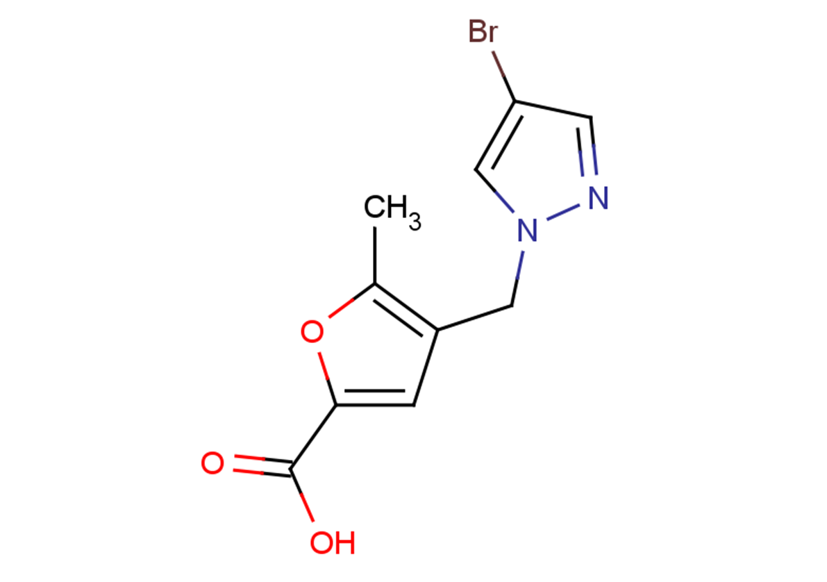 4-[(4-bromo-1H-pyrazol-1-yl)methyl]-5-methylfuran-2-carboxylic acid