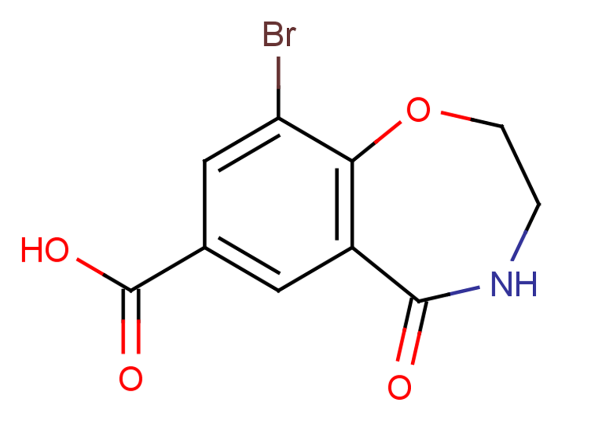 9-bromo-5-oxo-2,3,4,5-tetrahydro-1,4-benzoxazepine-7-carboxylic acid