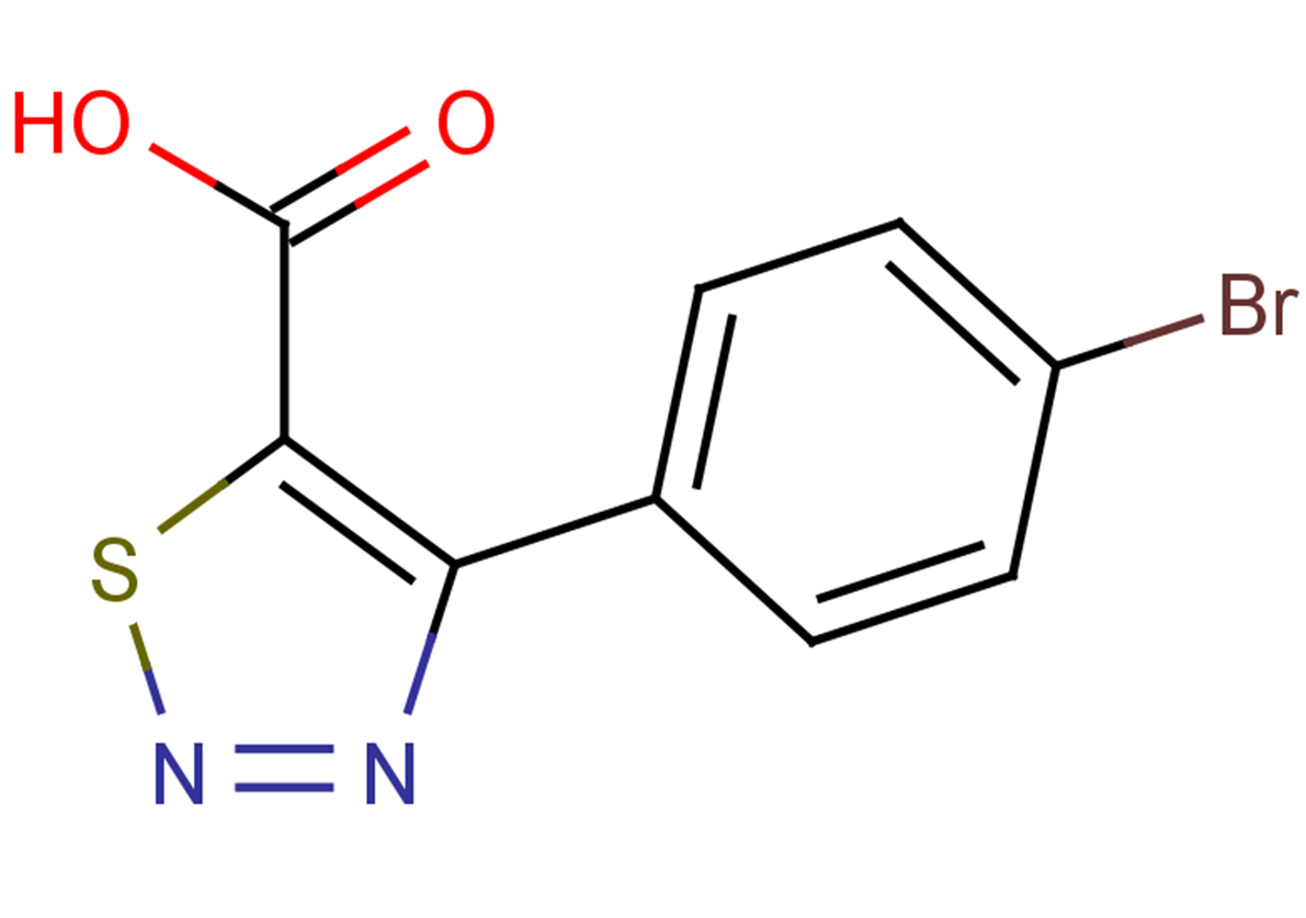 4-(4-bromophenyl)-1,2,3-thiadiazole-5-carboxylic acid
