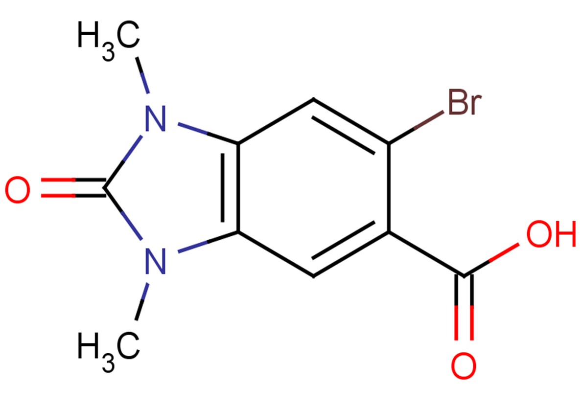 6-bromo-1,3-dimethyl-2-oxo-2,3-dihydro-1H-1,3-benzodiazole-5-carboxylic acid