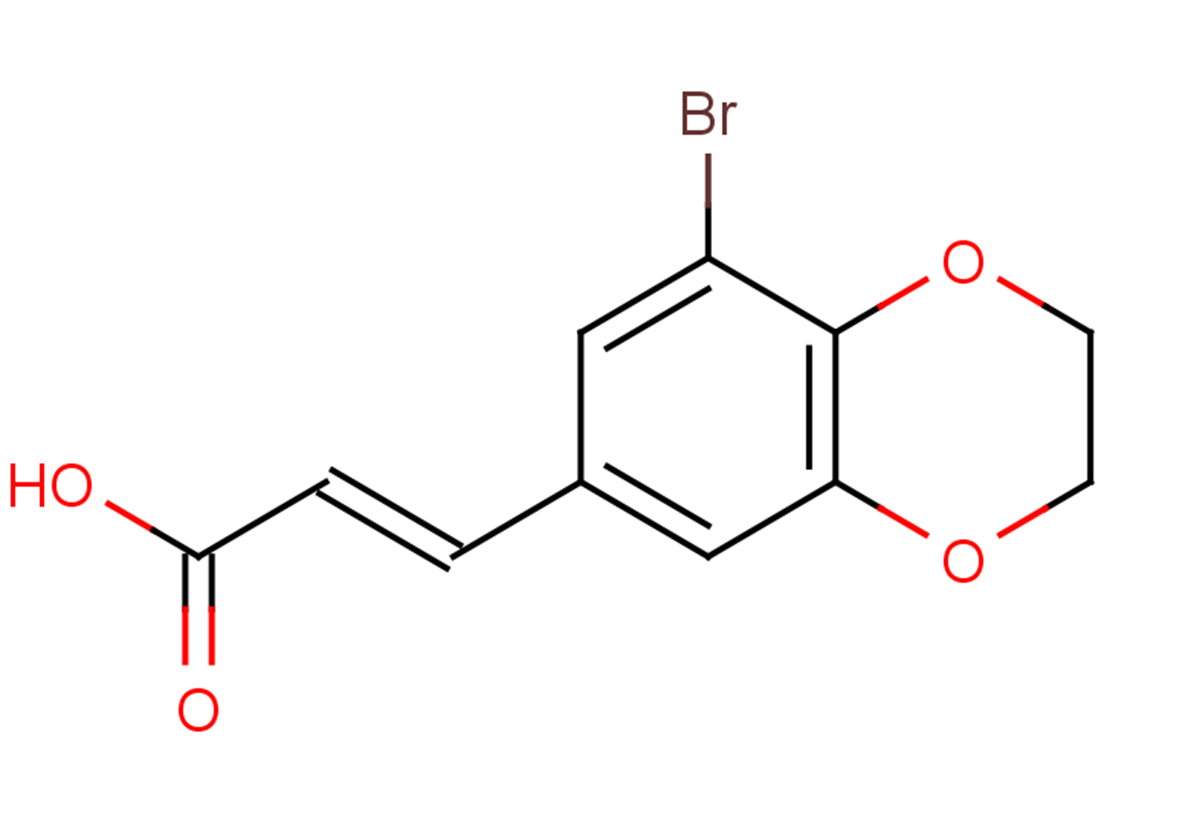 (2E)-3-(8-bromo-2,3-dihydro-1,4-benzodioxin-6-yl)prop-2-enoic acid