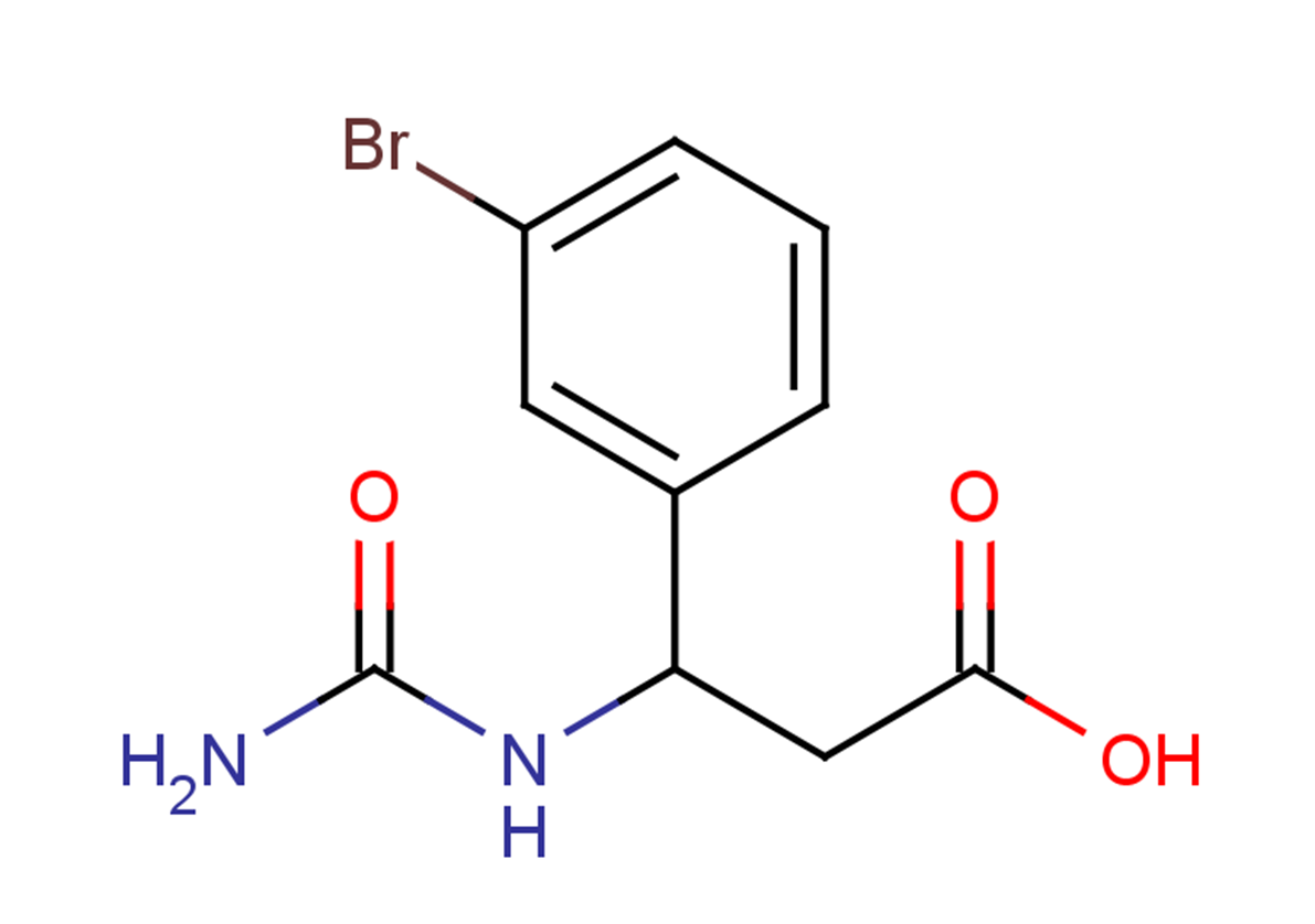 3-(3-bromophenyl)-3-(carbamoylamino)propanoic acid