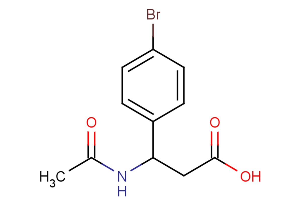 3-(4-bromophenyl)-3-acetamidopropanoic acid