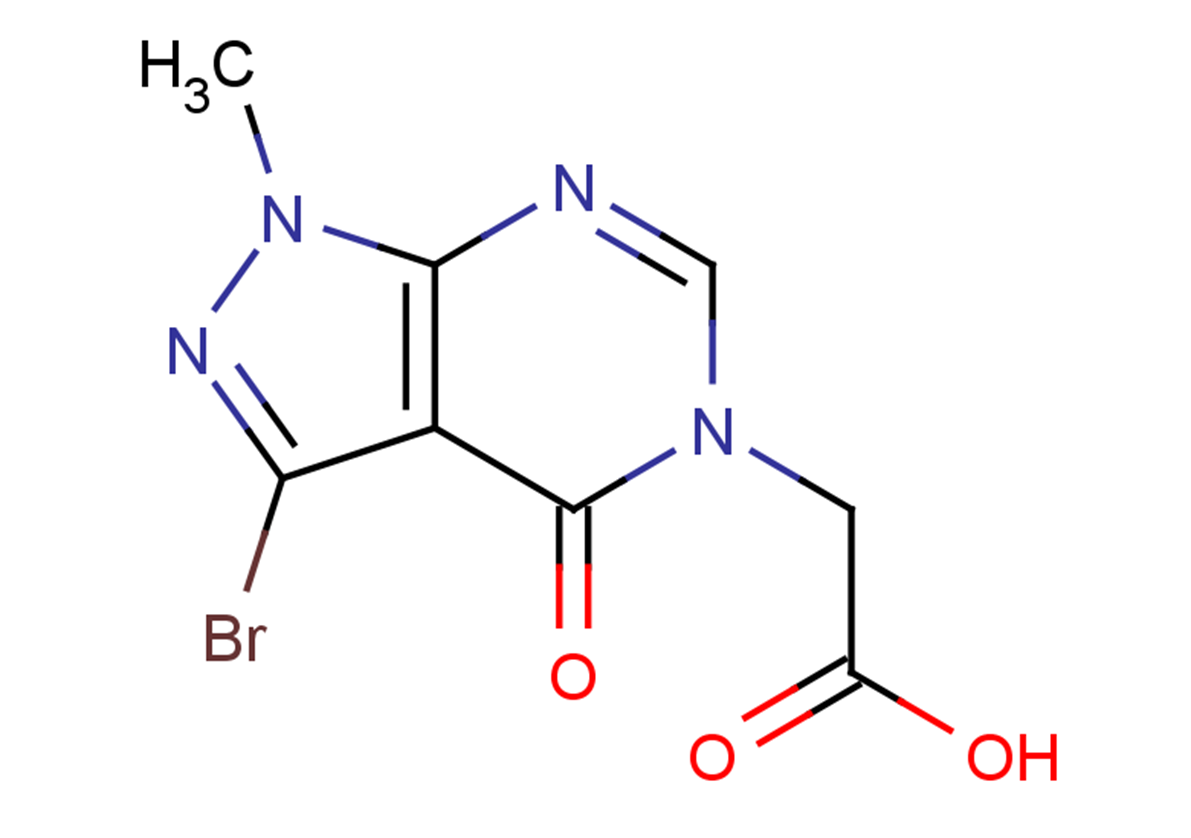 2-{3-bromo-1-methyl-4-oxo-1H,4H,5H-pyrazolo[3,4-d]pyrimidin-5-yl}acetic acid